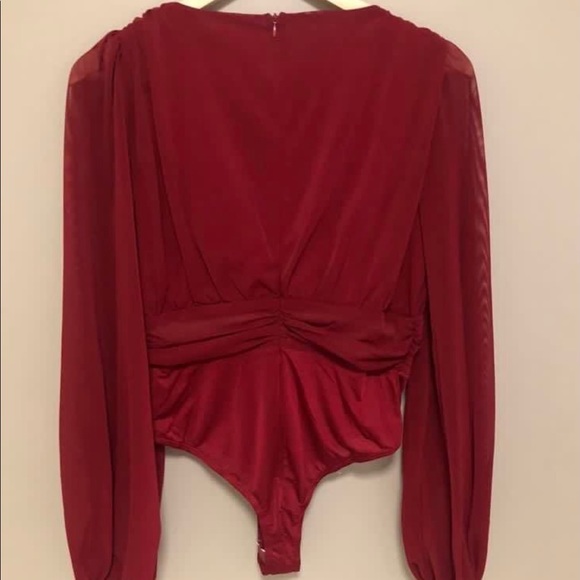 PLT Red long sleeve bodysuit - Picture 3 of 4